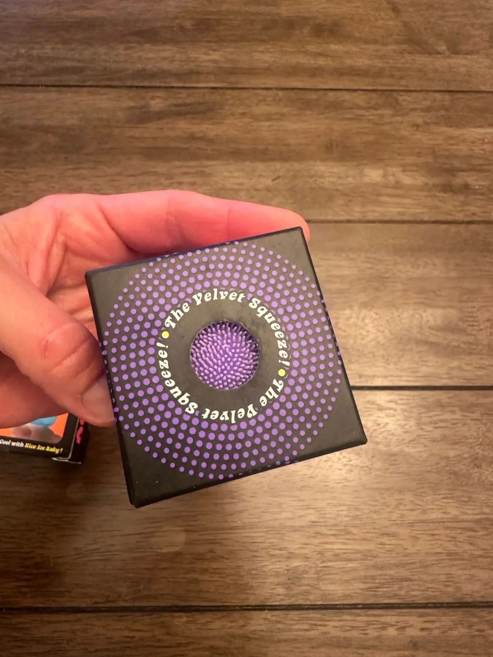 NeeDoh Fuzz Ball Purple Velvet Squeeze Squishy NEW in Box